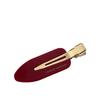 Importado de Corea Vino Tinto Vintage Etiqueta Dorada Ácido Acético Lazo Pinza Lateral Pinza para el Cabello sin Costuras Combinación Perfecta para Niña Mini Pinza de Agarre