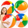 Pelota de Playa Inflable PVC Pelota de 6 Colores Fútbol de Exterior Juguete de Verano para Agua Playa Piscina Pelotas de Agua Juguetes