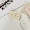 511242 Porta-moedas Pequeno de Veludo Porta-cartões Armazenamento de Moedas Carteira de Estudante Porta-cartões Bolsa para Cartão de Identidade