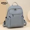 Mochila de nailon transfronteriza 2025 Primavera Nueva Mochila Color Sólido Bolsa de Viaje Bolsa para Computadora Mochila Bolsa de Estudiante Venta al Por Mayor