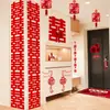 Diseño de habitación de bodas con carácter Xi pegatinas de carácter Xi tira larga carácter Xi especial de boda unidad de puerta decoración de puerta pegatinas de pared con Xi Zi
