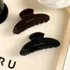 Nuevo Estándar de Oro pinza para el pelo simple elegante pinza para el pelo de una sola pieza negra 10CM elegante recogido para el pelo parte trasera de la cabeza accesorios para el cabello