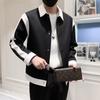 Abrigo para Niños Primavera y Otoño Nueva Moda Marca Estilo Hong Kong Solapa Suelta Chaqueta Casual