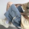 Pantalones cortos vaqueros para hombre, verano 2023, finos, de marca, modernos, informales, de longitud media, holgados, de talla grande, de longitud media.
