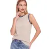 Amazon Europa Moda Colete Listrado 2026 Verão Wildberries Rússia Sem Mangas Roupa Feminina