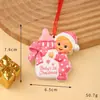 2026 Pingente de Resina de Natal para Família DIY Nome Escrito à Mão Osso de Cachorro de Natal Decoração de Árvore de Natal Personalização