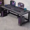 Escritorio de computadora, escritorio de gaming para dos personas, escritorio de escritorio para escribir, escritorio para estudio en casa, escritorio de oficina para dormitorio