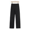 Calça casual estilo americano estilo preguiçoso feminina primavera e outono nova em forma de V cintura baixa calça reta fitness calça reta para casa
