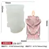 Decoração de Bolo Coração de Rosa DIY Forma de Assar Dia dos Namorados Vela Perfumada de Coração Forma de Silicone