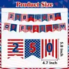Fiesta del 250 Aniversario Americano Vajilla Desechable Rojo Azul Blanco Bandera Americana Fiesta Plato de Papel Servilleta Mantel Set