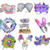 Puesto de Mercado Nocturno Juguetes Pequeños Diadema Luminosa Artículos Pequeños Calientes Diadema de Orejas de Gato Luminosas Sombrero de Felpa Pequeños Regalos