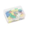 100 peças alfinete de borboleta de ameixa suporte de roupa corte posicionamento manual alfinete de pérola cor aço inoxidável prego de bandeira