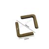Altura interior 3mm protector de esquina para álbum, protector de esquina para cuaderno, pegatina metálica, plato de esquina, libro de cuentas para una sola mano, collarín de presión para esquina, accesorios para esquina
