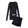 SY2007-23 invierno nuevo estilo europeo y americano chica caliente sexy juguetona chica caliente elástico delgado tejido casual traje