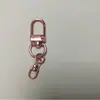 Fivela de Porta de Liga de Zinco com Corrente Acabamento Fino Fivela de Cachorro Mochila para Pet Fivela Universal Acessórios Chaveiro Rotativo
