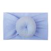 Accesorios para la Cabeza de Bebé 23 Colores Nylon Ancho Accesorios para el Cabello Infantiles Bola Redonda Suave Medias Diadema Ancha Turbante No Daña el Cabello Doble Cola de Caballo