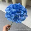 Flor artificial azul material salón de bodas decoración suave hortensia rosa decoración de flor artificial hoja de acridina material de hoja azul Wenxin