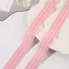 Accesorios de Cinta de Encaje de Madera Rizado Elástico Volante Falda de Vestido de Boda DIY Hecho a Mano Accesorios Decorativos para el Cabello Cinta
