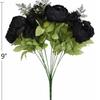 Flor Artificial de Peonía Hilada con Núcleo de 13 Cabezas Estilo Europeo Transfronterizo Flor Artificial de Boda Decoración de Mesa para Sala de Estar Hogar Ramo Artificial