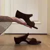 Primer Encuentro Jifa Estilo Retro Francés Simple Sandalias de Una Correa para Mujer Punta Abierta Velcro Transpirables Sandalias Zapatillas con Aumento Interno de Altura
