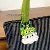 DIY Halloween Dress-up Pequeno Fantasma Pingente Tecido à Mão Bolsa Acabada Acessórios Bonito Casal Namorada Chaveiro
