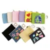 Cartera de monedas de gran capacidad Amazon hecha a mano DIY bolsa de lona 100% algodón color sólido cremallera engrosada bolsa de almacenamiento bolsa de mezclilla