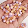Chica Fantasía Flujo Estrellado Fijación Cuenta Redonda Cuenta con Agujero Pasante diy Pulsera de Cuentas Hecha a Mano Materiales para Collares Accesorios