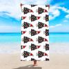 Toalla de playa absorbente de secado rápido con estampado de microfibra, toalla de playa de terciopelo de doble cara, chal protector solar para natación en la playa, venta al por mayor