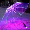 Guarda-chuva LED luminoso criativo para publicidade, oito varetas, sete cores, guarda-chuva iluminado, guarda-chuva para adereço de palco, best-seller transfronteiriço