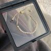 Pulseira Gypsophila Estilo Coreano Feminina Ajustável com Cordão Jóia de Amizade Atacado Luxo Leve Nicho Pulseira com Cordão