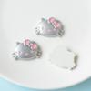 Sentido avançado prata cinza rosa gato arco pequeno peixe jóias acessórios acessórios para cabelo materiais artesanais atacado pj1543