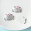 Prata Cinza Rosa Gato Laço Peixe Joias Acessórios Acessórios de Cabelo Materiais Artesanais Atacado Pj1543