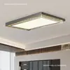 Lámpara de Techo Minimalista Italiana para Dormitorio Bauhaus 6 Nueva Luz para Dormitorio Principal Lujo Alto Sentimiento de Gama Alta Luz Popular para Dormitorio de Celebridades de Internet Acero Inoxidable