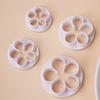 Flor de ciruelo flor de cinco pétalos molde de corte de plástico traje herramienta flor de fondant pastel horneado decoración flor pequeña molde DIY