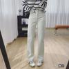 Jeans Brancos Também Podem Te Deixar Mais Magra! Jeans Skinny de Cintura Alta com Stretch em Quatro Direções, Perna Reta para Mulheres, Calça de Outono para Primavera e Outono