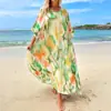 2024 Amazon comércio exterior transfronteiriço verão europeu e americano sexy praia blusa protetor solar cardigã férias biquíni blusa