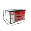 Caja de Filtro de Fondo para Acuario Caja de Separación Seco-Húmedo DIY Tanque de Filtro Superior Caja de Trampa de Agua Caja de Goteo Caja de Ducha de Lluvia de Doble Capa
