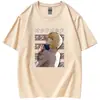 El nuevo extremo de la animación del Ángel Ardiente de manga corta casual coreana de verano para hombres y mujeres camiseta corta una generación de pelo