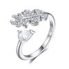 Anel aberto em Prata de Lei S925 alta qualidade mesma marca grande estilo Xiangjia boca aberta anel feminino moda europeia e americana anel de casamento senso de design