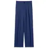 Colección Otoño/Invierno 2025: Nuevos pantalones de traje de color liso, pierna recta y cintura elástica, una opción elegante y ligera de estilo business casual para hombres.