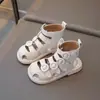 Sandalias Romanas de Moda para Niñas 2026 Verano Nuevo Estilo Coreano Zapatos Casuales para Estudiantes Zapatos de Playa Suaves para Niños