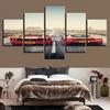 Pabellón de Arte Alta Definición Coche Coche Pintura Decorativa Pintura en Aerosol Marco Interior de Madera de Múltiples Vínculos Hogar Oficina WISH AliExpress