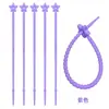 Accesorios de Lanyard para Corbata de Silicona Color Caramelo Estrella Lanyard Lanyard Llavero DIY Ropa Bolsa Accesorios para Teléfono Móvil Accesorios