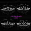 Acessórios de cabelo laço Coreia do Sul presilha de cabelo infantil tiara coroa faixa de cabelo acessório de cabeça menina metal strass faixa de cabeça presilha de cabelo atacado