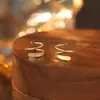 Aretes Espirales de Onda de Plata Pura S999 para Mujer, Diseño de Nicho, Pendientes de Alta Gama que se Pueden Usar al Dormir, No Necesitan Quitarse, Envío Directo