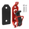 Novo grampo de fixação de metal vermelho em liga de zinco com borracha e base antiderrapante preta, um porta-ferramentas multifuncional para carro