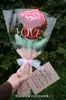 Nuevo Día de San Valentín Día de la Madre 520 Corazón de Rosa Globo de Película de Aluminio Decoración de Fiesta para Habitación de Boda Globo con Ramo