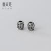 S925 Plata tailandesa impresión barril cuentas pulsera cuentas espaciadoras material de pulsera DIY cuentas sueltas accesorios de joyería al por mayor T0476