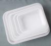 Plato congelador rectangular blanco, caja cuadrada de plástico, recipiente para herramientas, caja congeladora, recipiente cuadrado de plástico blanco, bandeja de hielo descubierta