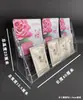 Suporte de Exibição de Cartões de Loteria Acrílico para Raspar Suporte de Armazenamento de Materiais Promocionais Publicitários Rack para Raspadinhas